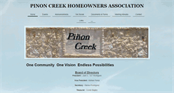 Desktop Screenshot of pinoncreek.com