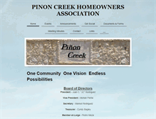 Tablet Screenshot of pinoncreek.com